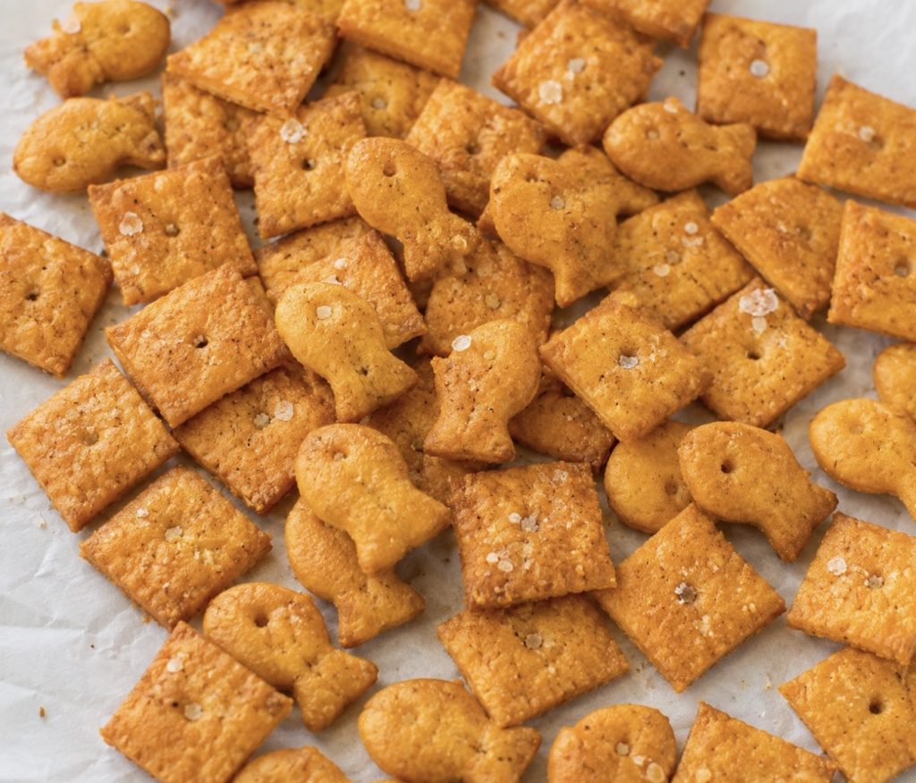 Homemade Cheez-Its + Goldfish Crackers