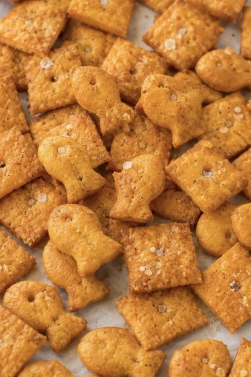 Homemade Cheez-Its + Goldfish Crackers