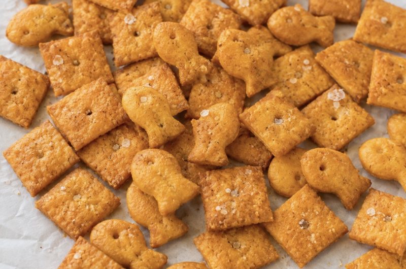Homemade Cheez-Its + Goldfish Crackers